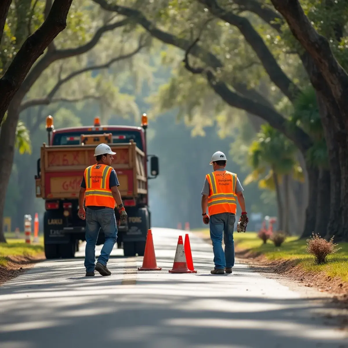 Crew with traffic control, commercial & hoa tree service in St. Augustine, FL