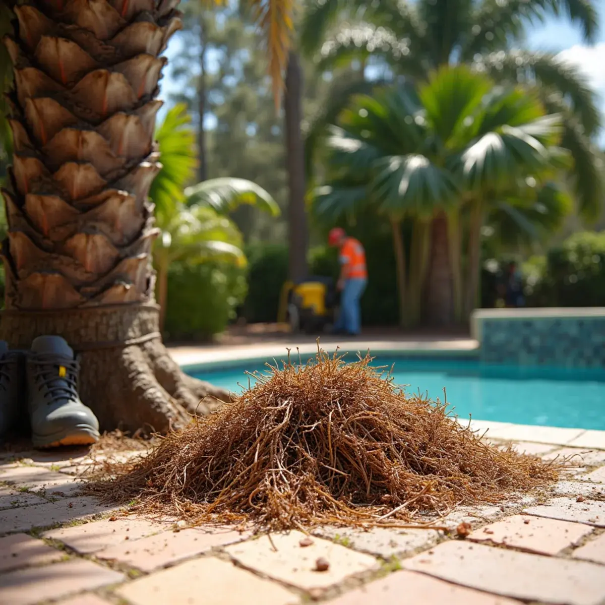 Frond and seedpod removal, palm tree trimming & removal in St. Augustine, FL