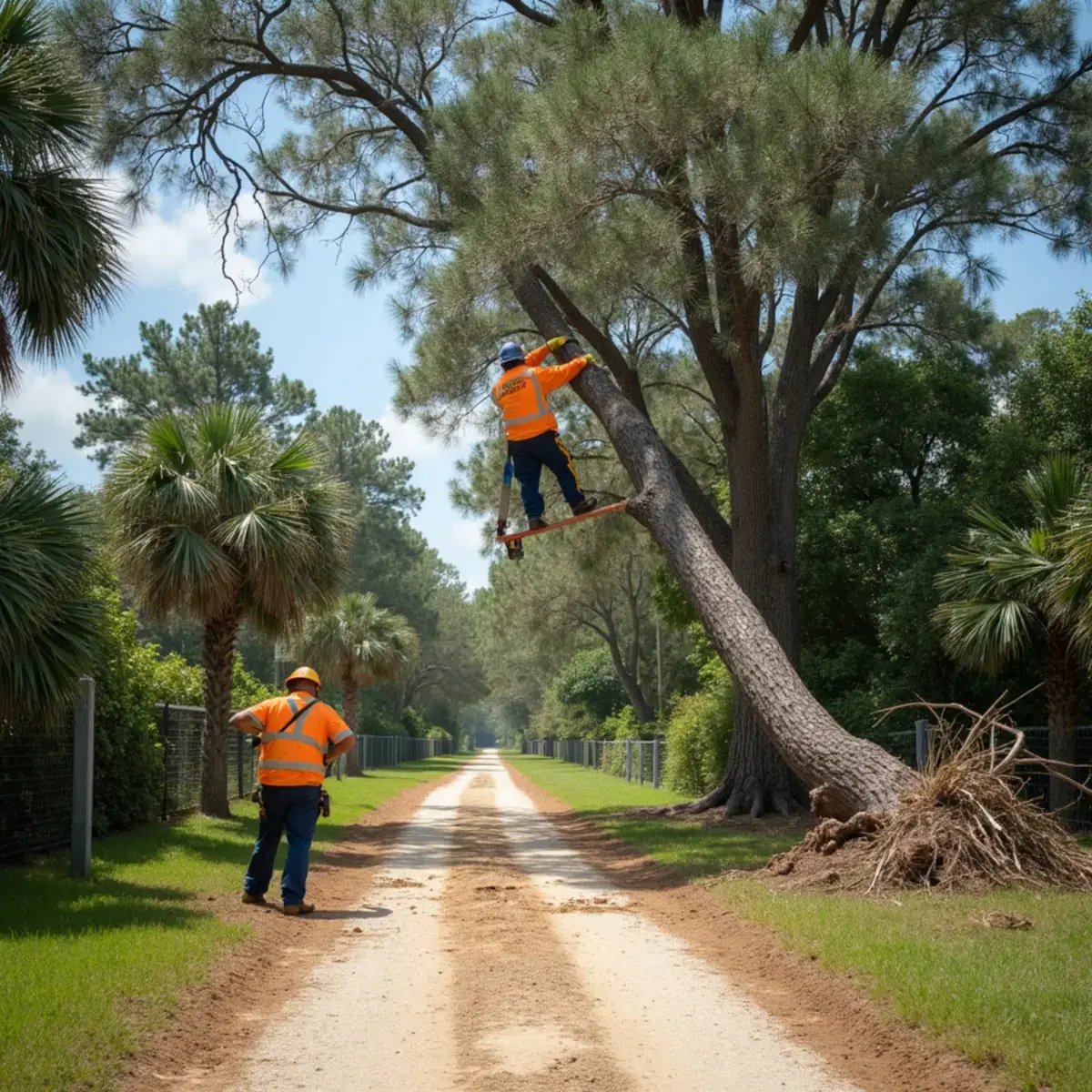 Driveway hazard removal, tree service in Bunnell, FL