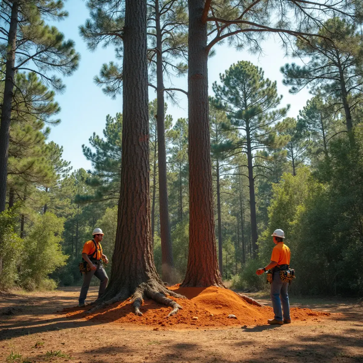 Open lot pine felling, tree service in Elkton, FL