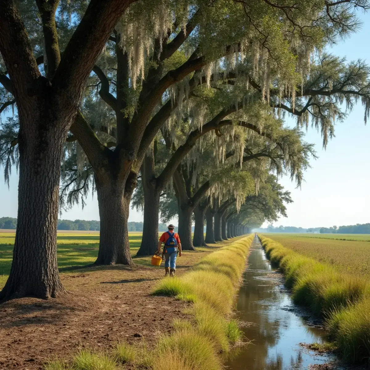 Farm windbreak oaks, tree service in Hastings, FL