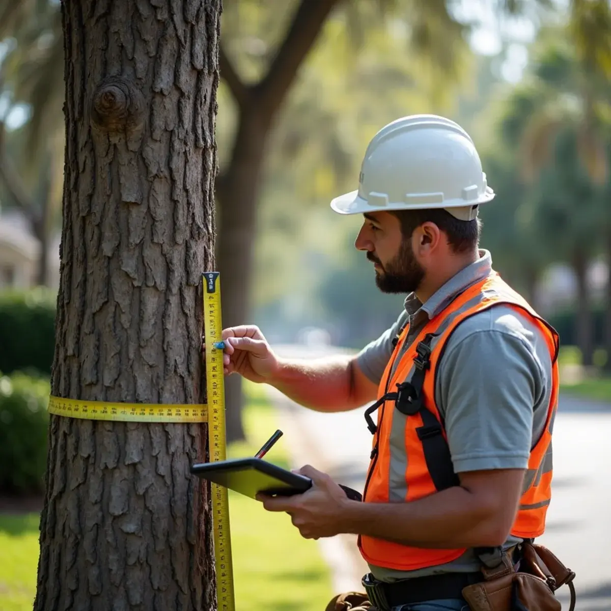 Diameter measurement for permit, tree service in Palm Coast, FL