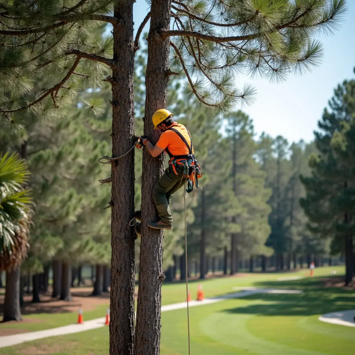 Pine removal near fairway, tree service in World Golf Village, FL