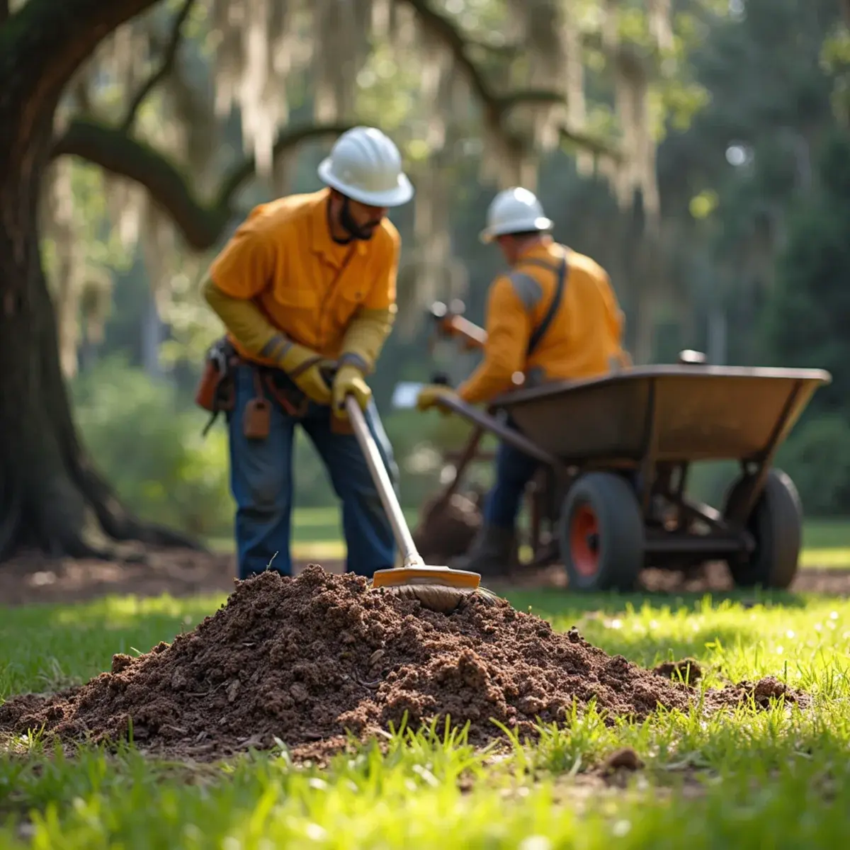 Chips raked and cleared, stump grinding & removal in St. Augustine, FL
