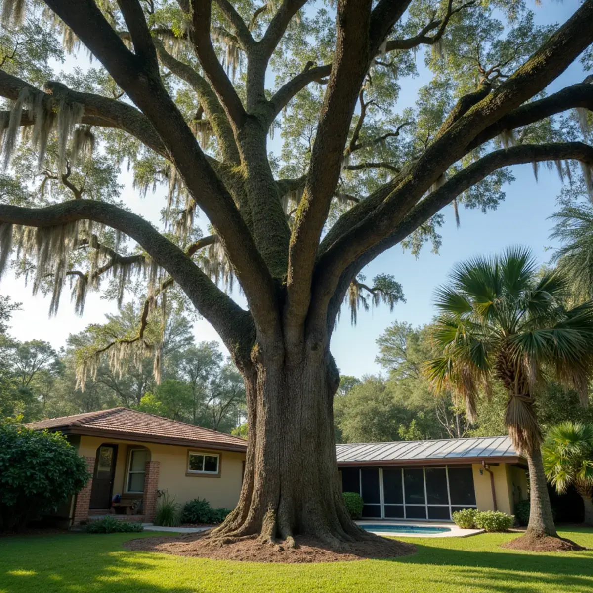 Over mature water oak, tree service in Orange Park, FL