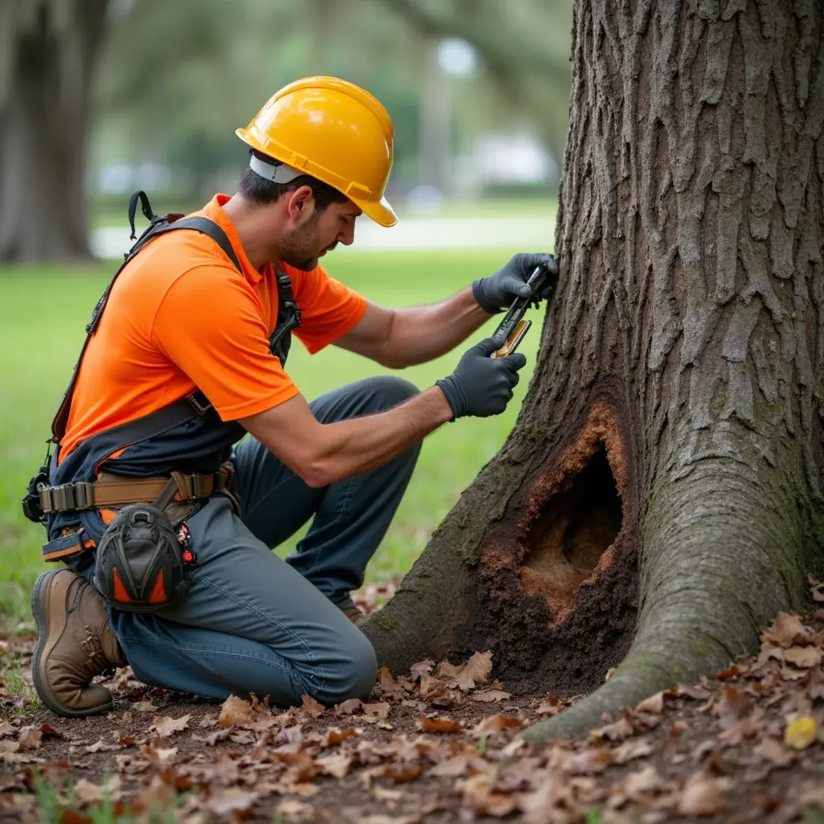 Photographing tree defect, tree removal permit assistance in St. Augustine, FL