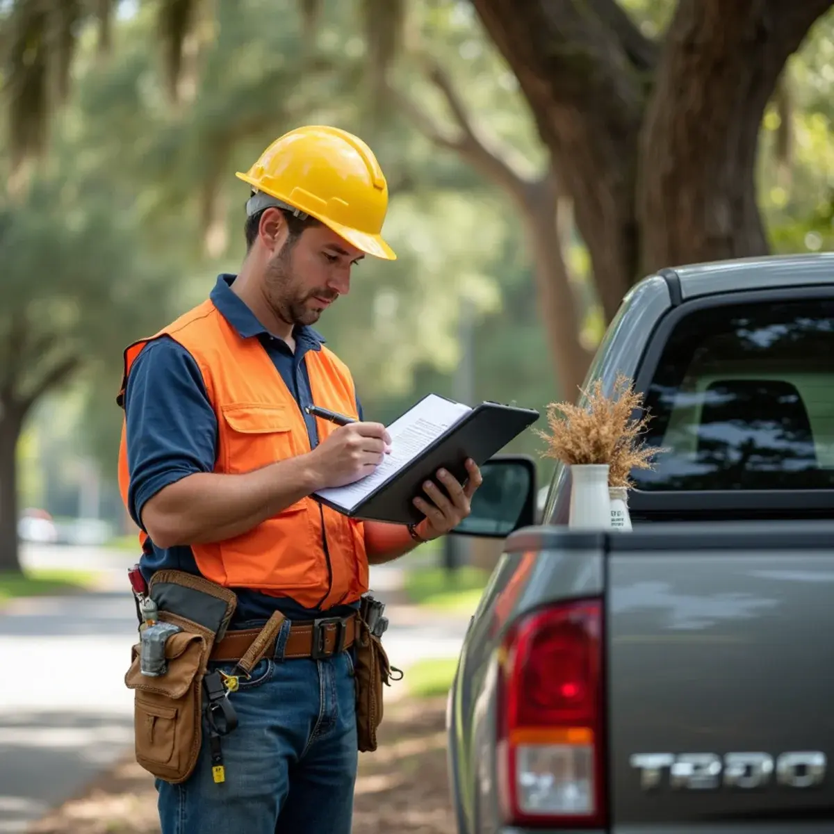 Permit paperwork on site, tree removal permit assistance in St. Augustine, FL