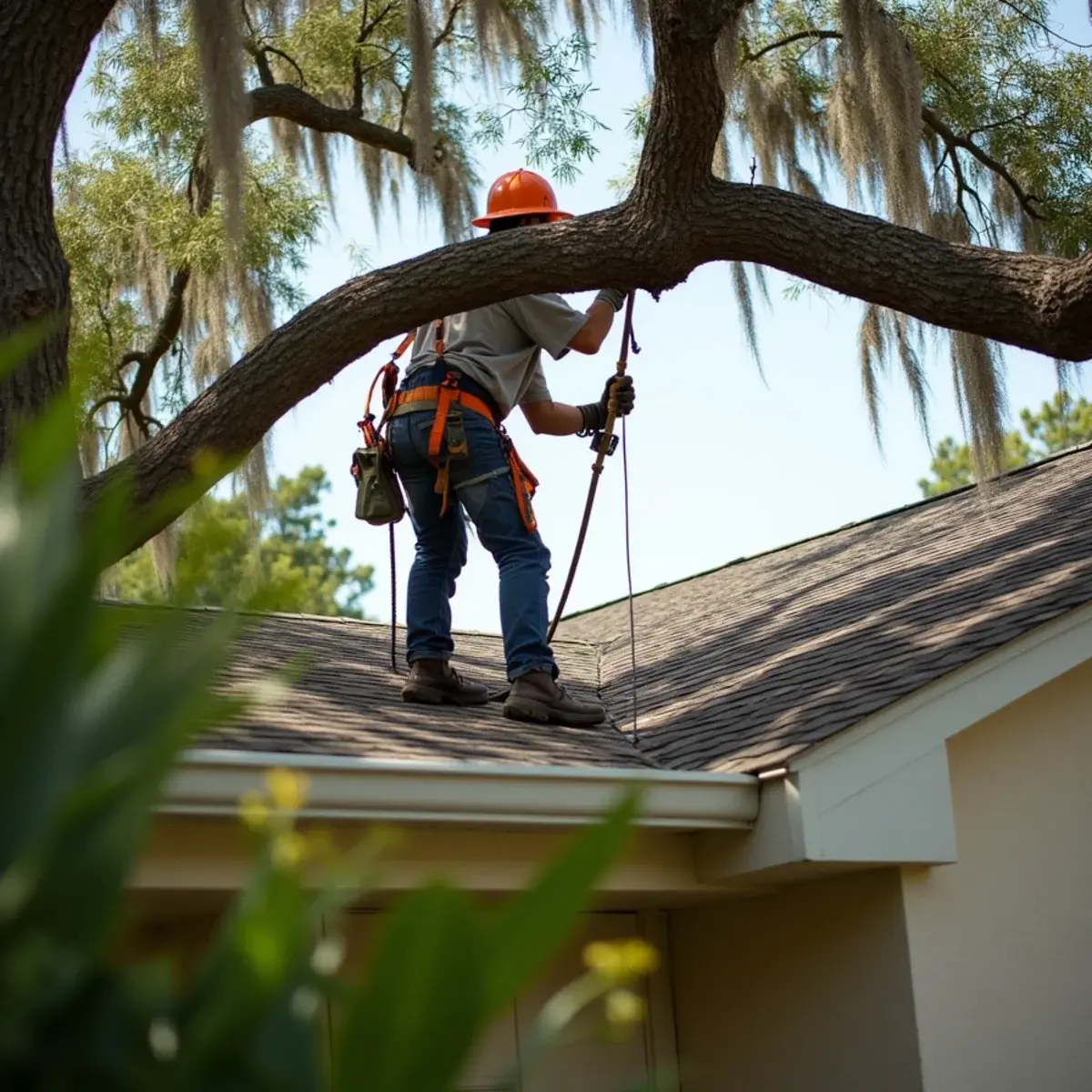 Roof clearance pruning, tree trimming & pruning in St. Augustine, FL